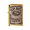 Zippo Zippo Jack Daniel'S Lighter - High Polish Brass | Lighters