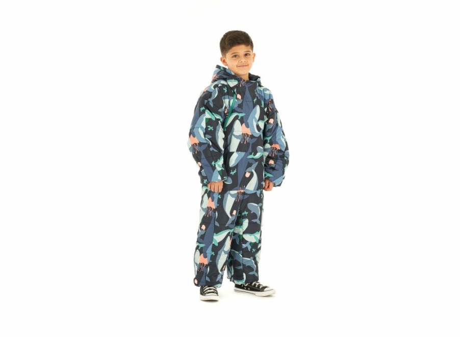 Selk'Bag Selk'Bag Kids Recycled Deep Sea Sleeping Bag Suit - Medium | Wearable Sleeping Bag Suits