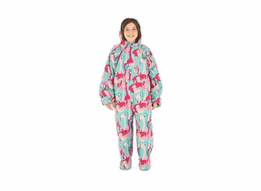 Selk'Bag Selk'Bag Kids Recycled Flamingo Sleeping Bag Suit - Medium | Wearable Sleeping Bag Suits