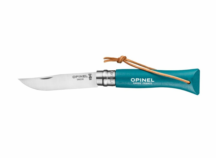 Opinel Opinel No.6 Colorama Trekking Knife - Turquoise | Outdoor Knives