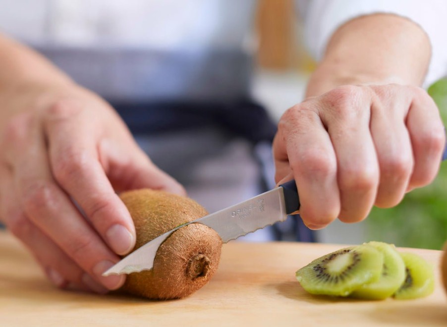 Opinel Opinel No.313 Essentiels+ Serrated Knife - Blue | Kitchen Knives