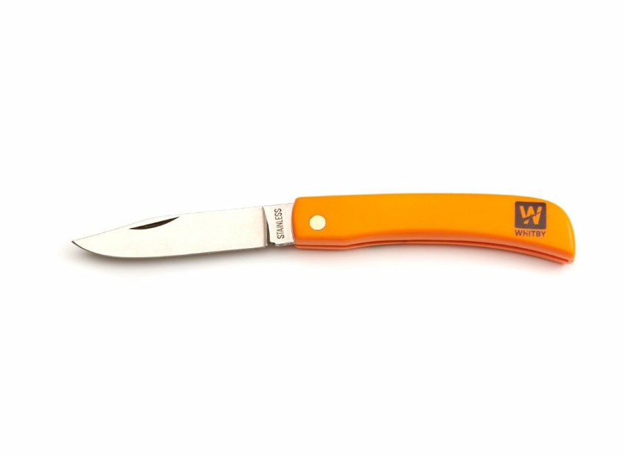 Whitby Knives Whitby Pocket Knife (3.25") - Orange | General Purpose Knives