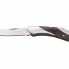 Whitby Knives Whitby Stainless Steel & Dark Wood Lock Knife (3") | Lock Knives