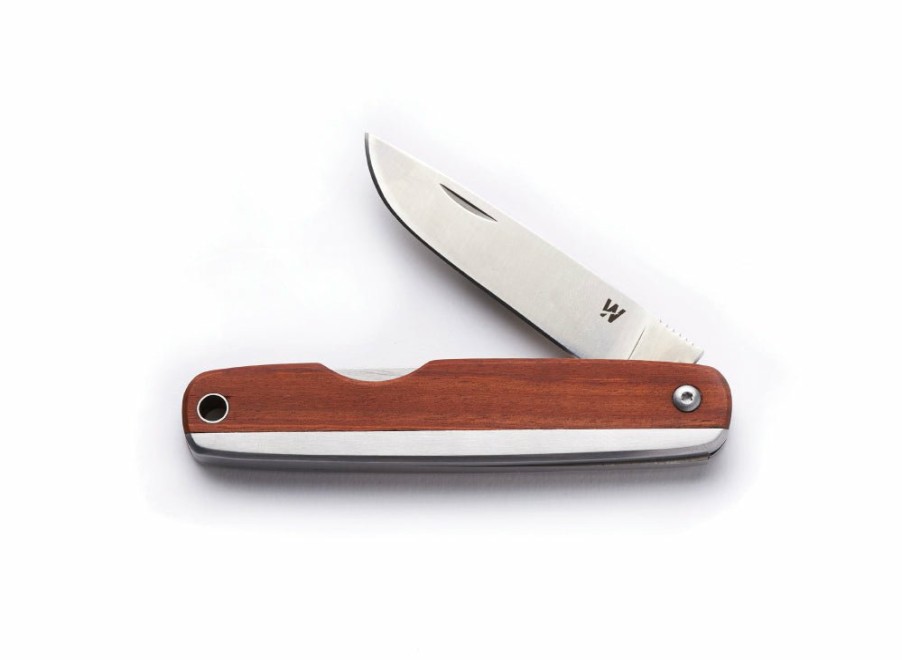 Whitby Knives Whitby Kent Edc Pocket Knife (2.25") - Mahogany Wood | General Purpose Knives