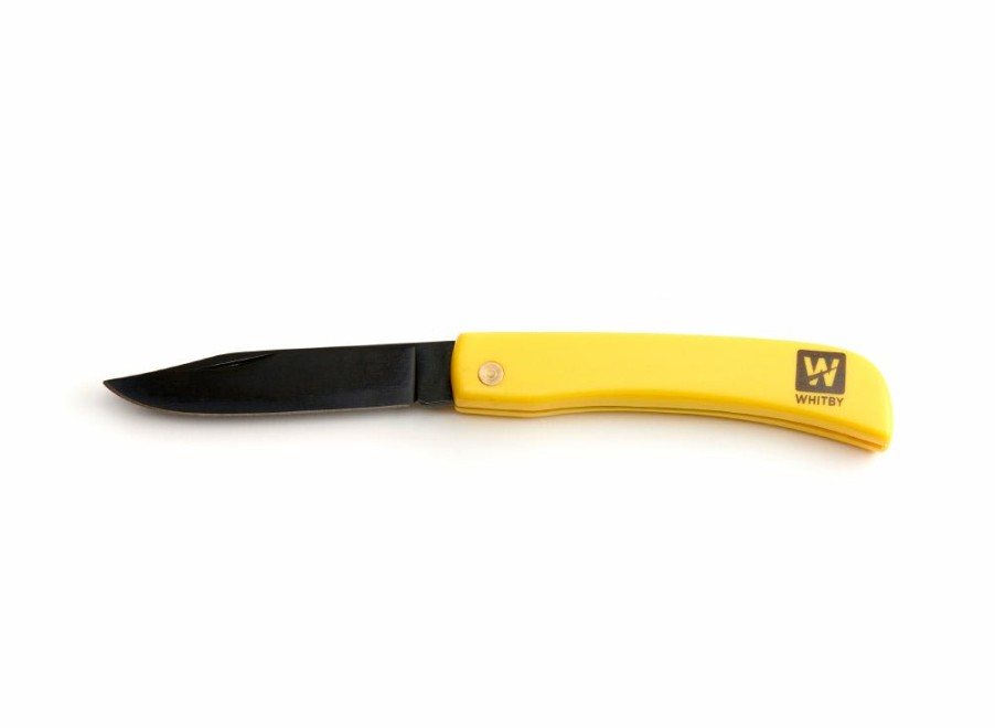 Whitby Knives Whitby Pocket Knife (3.25") - Yellow | General Purpose Knives