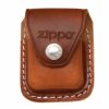 Zippo Zippo Lighter Pouch W/ Belt Clip - Brown | Sheaths