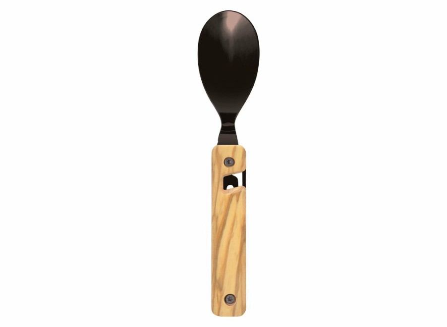 Akinod Akinod Multifunction Magnetic Cutlery (Black Mirror Finish) - Olive Wood | Corkscrews