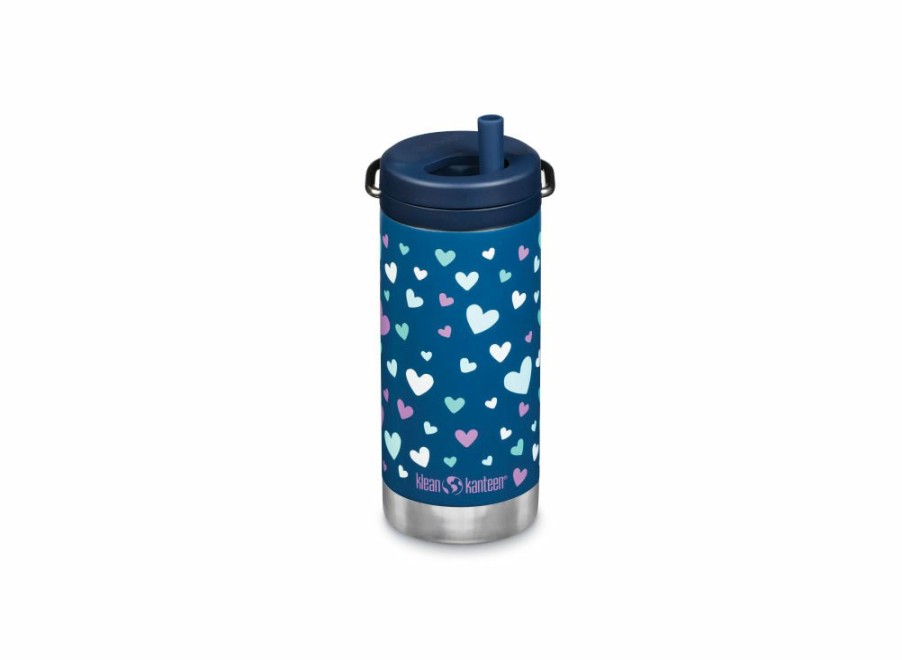 Klean Kanteen Klean Kanteen Insulated Tkwide W/ Twist Cap 355Ml - Navy Hearts | Kid Bottles