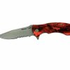 Whitby Knives Whitby Orange Camo Lock Knife (2.75") | Lock Knives