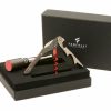 Farfalli Farfalli Fibra Corkscrew And Stopper In Gift Box - Red Carbon Fibre | Corkscrews