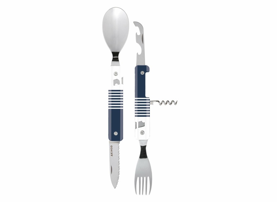 Akinod Akinod Multifunction Magnetic Cutlery (Mirror Finish) - Blue Mariniere | Corkscrews