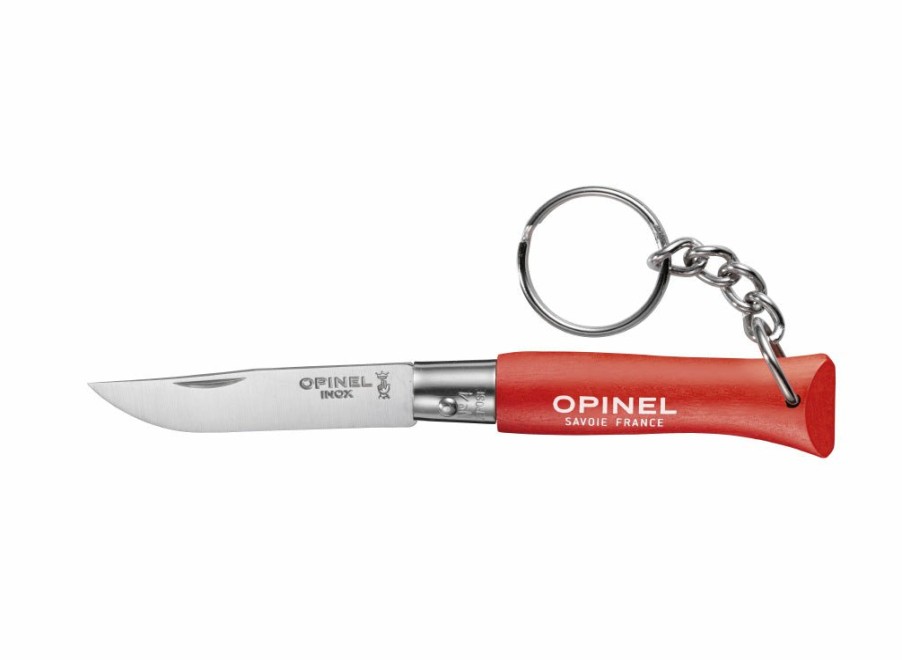 Opinel Opinel No.4 Colorama Non Locking Keyring Knife - Red | General Purpose Knives