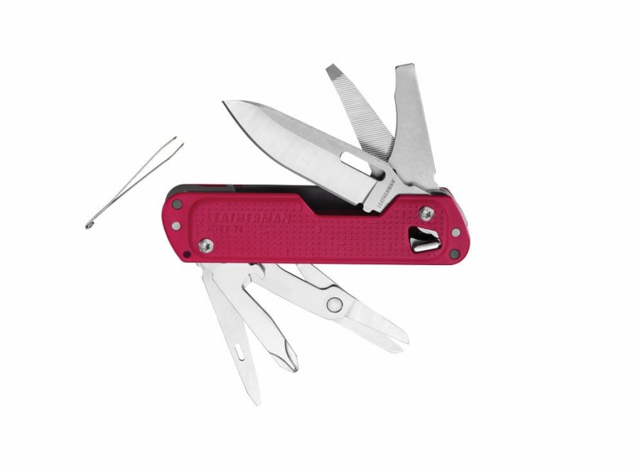 Leatherman Leatherman Free® T4 Multipurpose Tool - Crimson | Pocket Multi-Tools