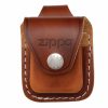 Zippo Zippo Lighter Pouch W/ Belt Loop - Brown | Sheaths