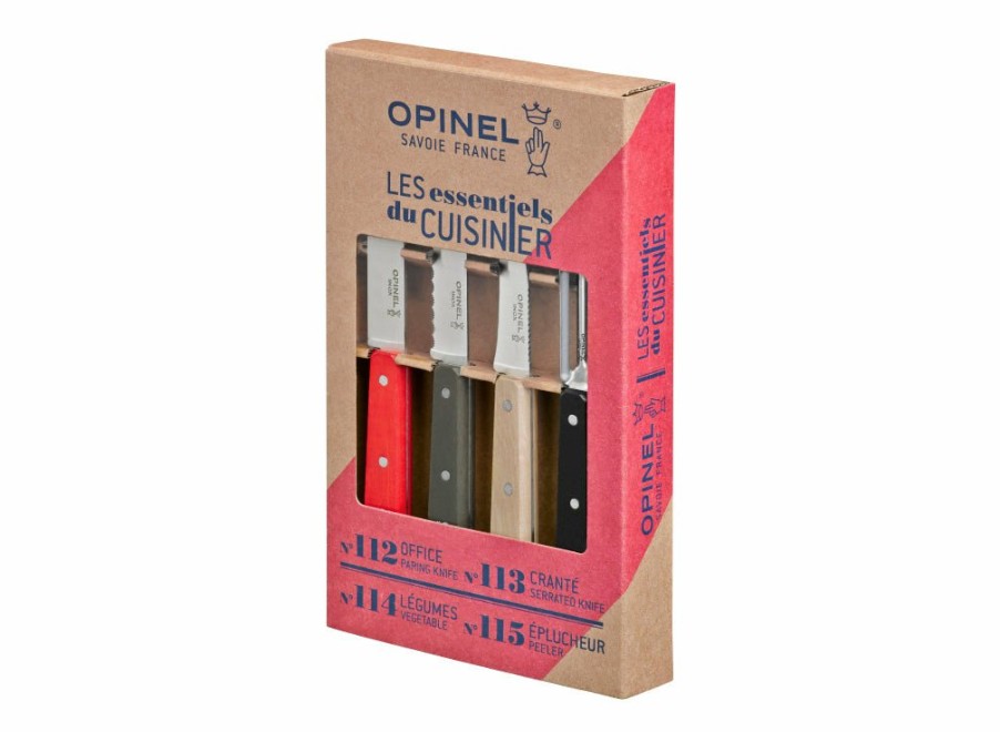 Opinel Opinel Loft 4Pc Kitchen Knife Set | Vegetable Knives