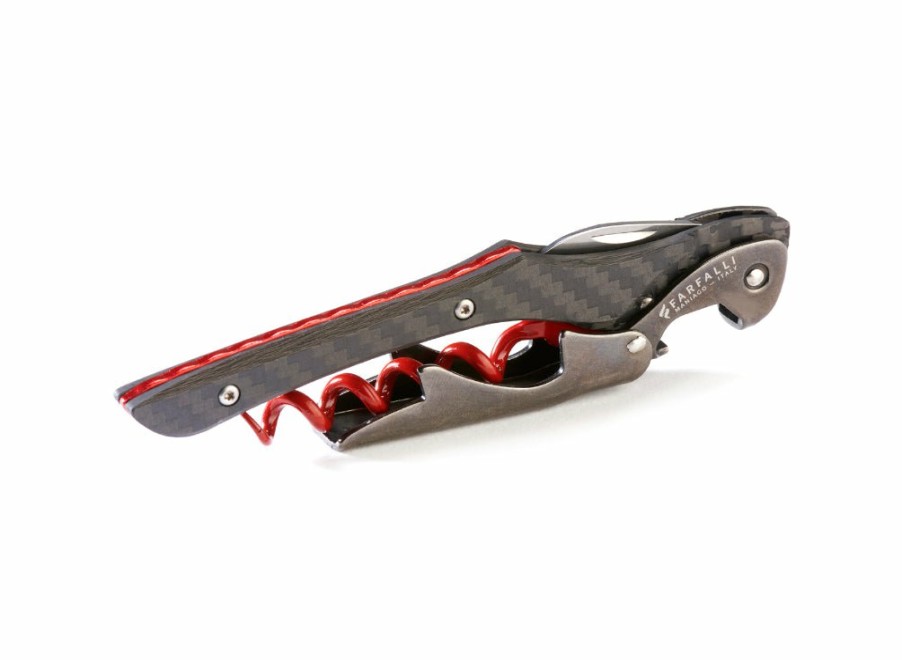 Farfalli Farfalli Fibra Corkscrew - Red Carbon Fibre | Corkscrews