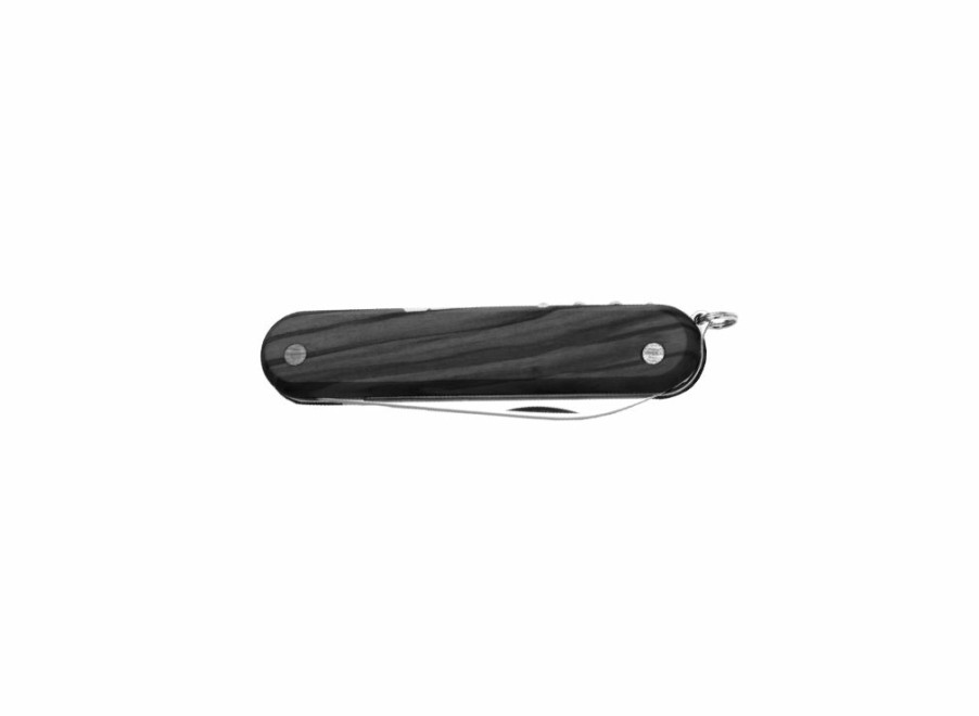 Whitby Knives Whitby Black Pakkawood Multipurpose Folding Knife (2.76") W/ 3 Tools | General Purpose Knives