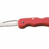 Whitby Knives Whitby Safety/Rescue Lock Knife W/ Cutting Hook (2.5") - Red | Lock Knives