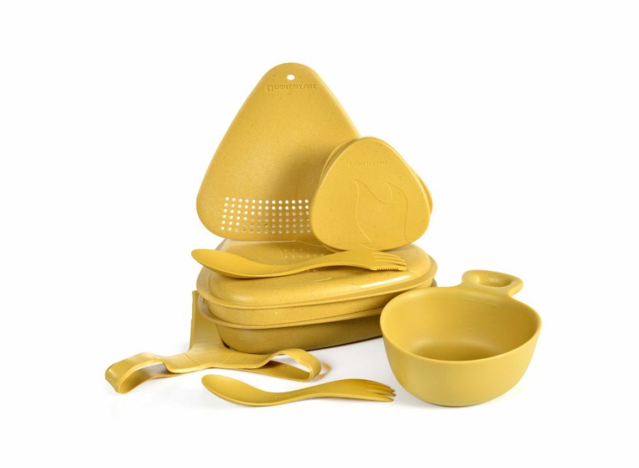 Light My Fire Light My Fire Outdoor Mealkit 8Pcs - Musty Yellow | Lunchboxes