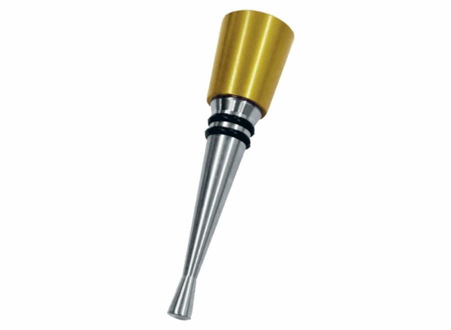 Farfalli Farfalli Bottle Stopper - Gold Aluminium Top | Bottle Stoppers