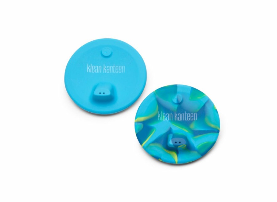 Klean Kanteen Klean Kanteen Kid Cup Sippy Lid 2-Pack - Blue Tie Dye | Caps & Accessories