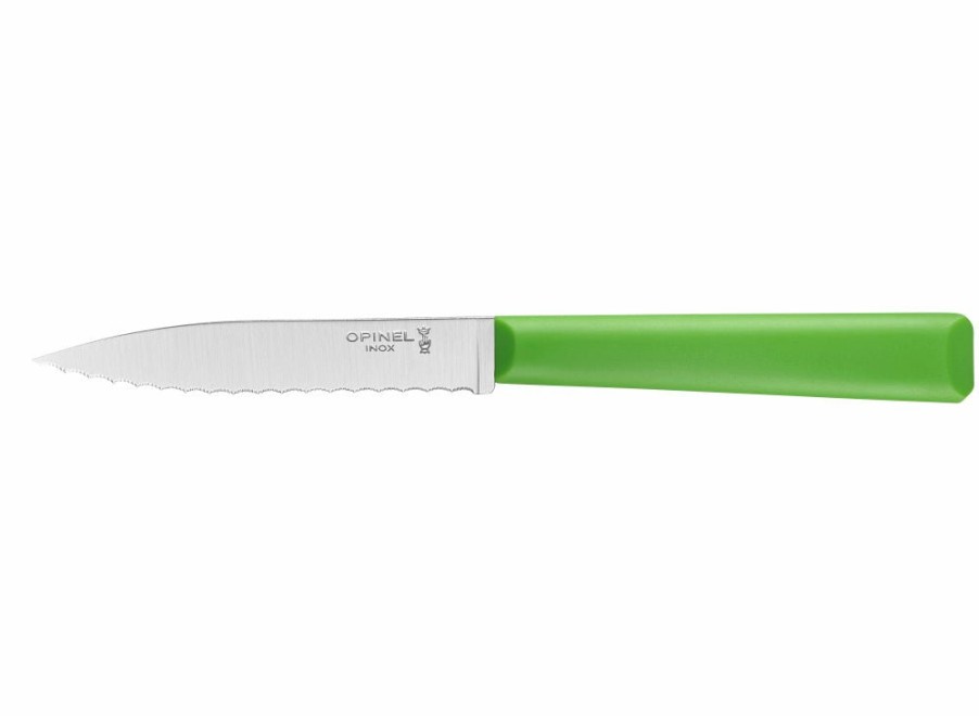 Opinel Opinel No.313 Essentiels+ Serrated Knife - Green | Kitchen Knives