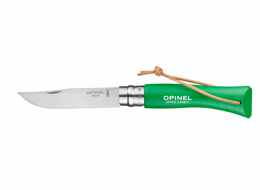 Opinel Opinel No.7 Colorama Trekking Knife - Green | Lock Knives