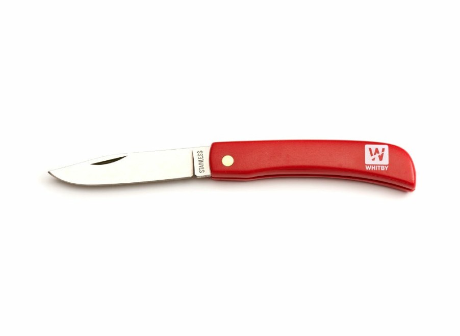 Whitby Knives Whitby Pocket Knife (3.25") - Red | General Purpose Knives